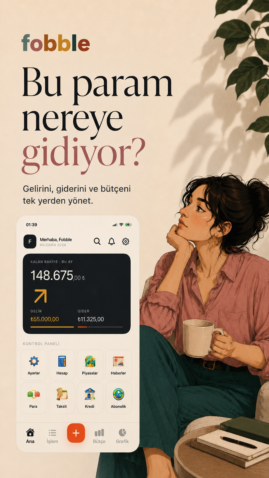 Bütçe Asistanı ana ekran tanıtımı